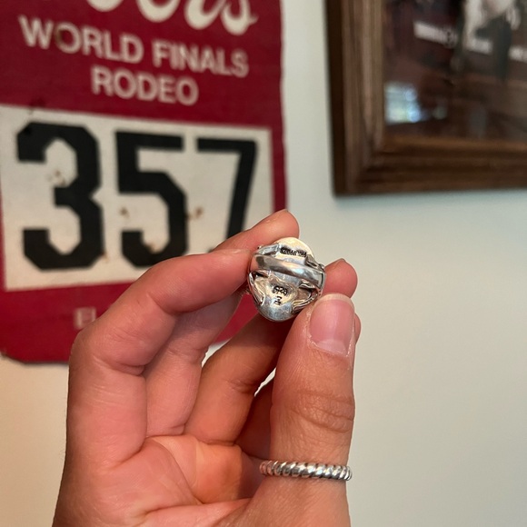 SOLD White Buffalo Ring - Picture 3 of 3